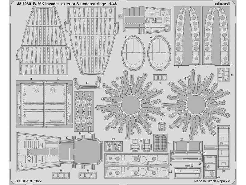 B-26K Invader exterior & undercarriage 1/48 - zdjęcie 1