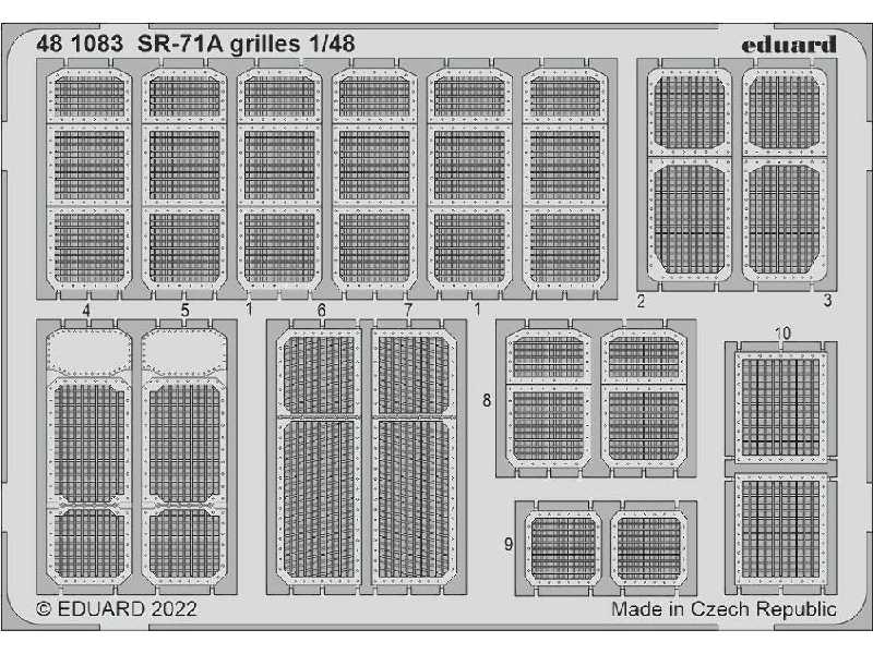 SR-71A grilles 1/48 - REVELL - zdjęcie 1 SR-71A grilles 1/48 - REVELL - zdjęcie 1
