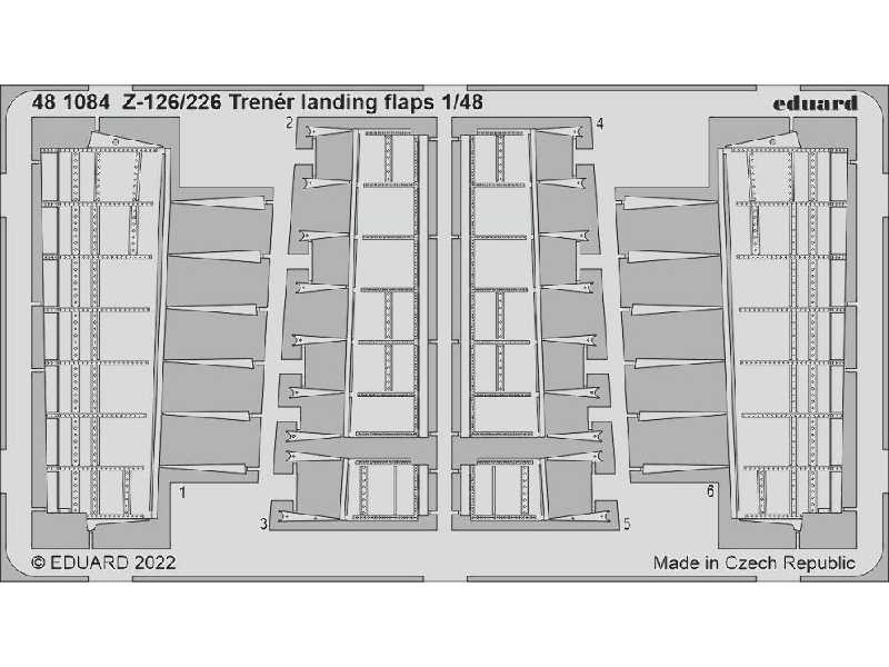 Z-126/226 Trenér landing flaps 1/48 - EDUARD - zdjęcie 1 Z-126/226 Trenér landing flaps 1/48 - EDUARD - zdjęcie 1
