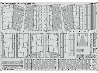 Il-2 mod.  1943 landing flaps 1/48 - ZVEZDA - zdjęcie 1