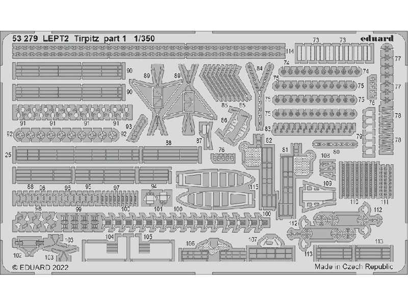 Tirpitz part 1 1/350 - TRUMPETER - zdjęcie 1