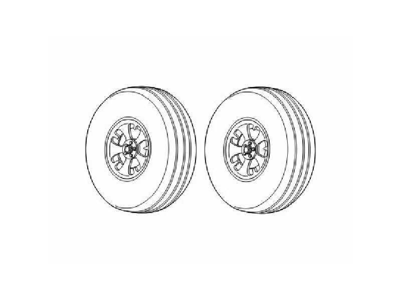 Spitfire Mk.I/II/V Wheels for Tamiya - zdjęcie 1