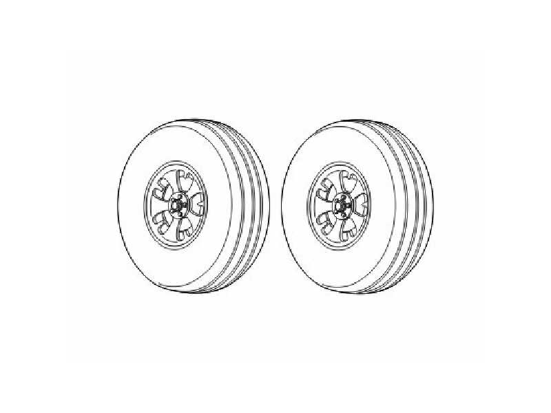 Spitfire Mk.I/II/V Wheels for Tamiya - zdjęcie 1