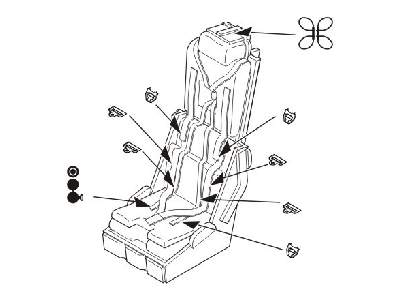 Martin Baker Mk.3 type 3CS ejection seat for Canberra PR Mk.9 1/ - zdjęcie 1