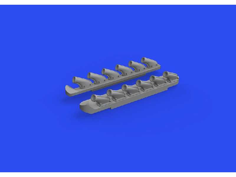 P-51B/ C exhausts stacks PRINT 1/72 - ARMA HOBBY - zdjęcie 1