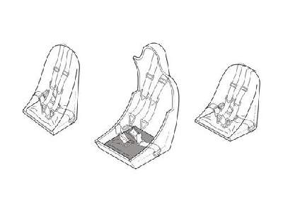 Junkers Ju 88A/C/G  Seats 1/48 for Dragon kit - zdjęcie 1