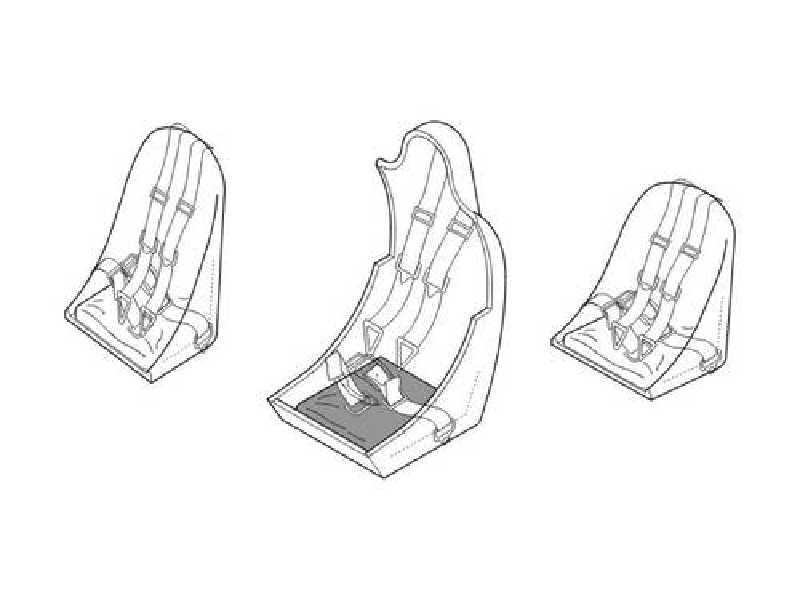 Junkers Ju 88A/C/G  Seats 1/48 for Dragon kit - zdjęcie 1