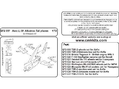 L-39 Albatros Tail planes (Edu) - zdjęcie 2