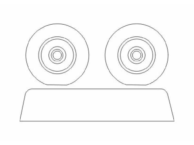 Mk.I Wheels for Hasegawa/Revell/Airfix/Heller (master by Hi-Kit) - zdjęcie 1 Mk.I Wheels for Hasegawa/Revell/Airfix/Heller (master by Hi-Kit) - zdjęcie 1