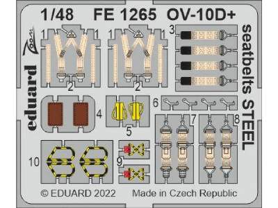 OV-10D+ seatbelts STEEL 1/48 - ICM - zdjęcie 1