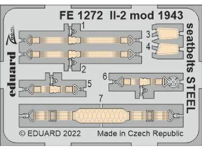 Il-2 mod.  1943 seatbelts STEEL 1/48 - ZVEZDA - zdjęcie 1