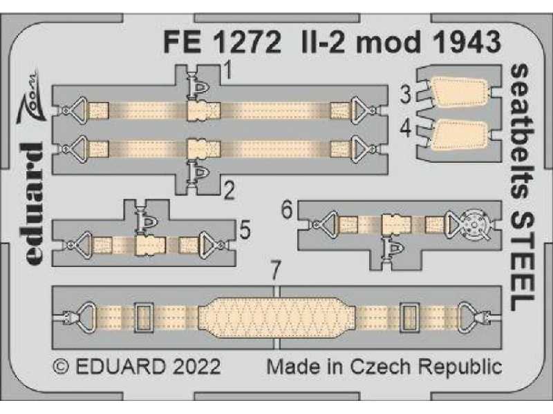 Il-2 mod. 1943 seatbelts STEEL 1/48 - ZVEZDA - zdjęcie 1 Il-2 mod. 1943 seatbelts STEEL 1/48 - ZVEZDA - zdjęcie 1
