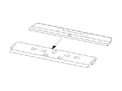 P-38J Lightning Tail horizontal surfaces for Academy - zdjęcie 1