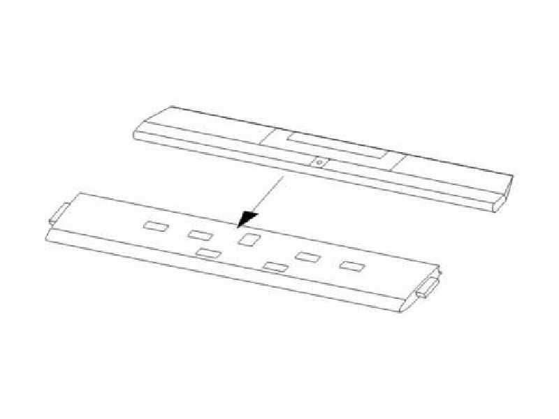 P-38J Lightning Tail horizontal surfaces for Academy - zdjęcie 1 P-38J Lightning Tail horizontal surfaces for Academy - zdjęcie 1