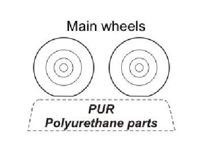 Hawker Tempes Mk.V - Wheels for Academy - zdjęcie 1