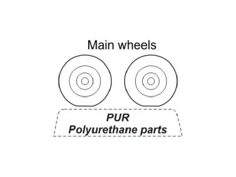 Hawker Tempes Mk.V - Wheels for Academy - zdjęcie 1