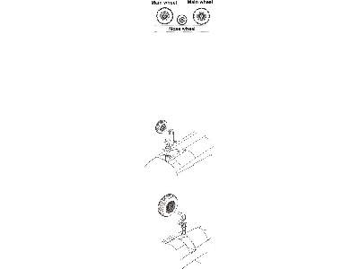 B-25 Mitchell - wheels for Hasegawa/Revell kit - zdjęcie 2