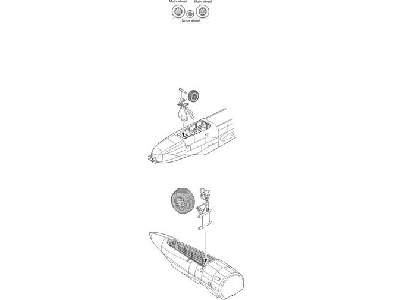 B-26K Invader - wheels for Italeri kit - zdjęcie 1