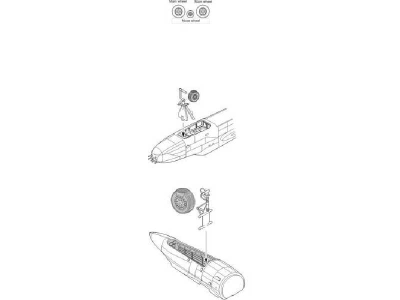 B-26K Invader - wheels for Italeri kit - zdjęcie 1 B-26K Invader - wheels for Italeri kit - zdjęcie 1
