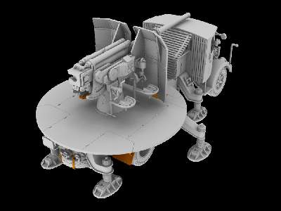 Włoska ciężarówka Lancia 3RO z działem przeciwlotniczym 90/53 90mm - zdjęcie 7