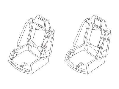 AH-64A  Seats 1/72 for Academy kit - zdjęcie 1