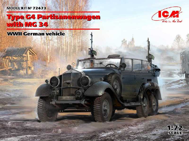 Mercedes-Benz G4 Partisanenwagen z karabinem MG 34 - zdjęcie 1 Mercedes-Benz G4 Partisanenwagen z karabinem MG 34 - zdjęcie 1