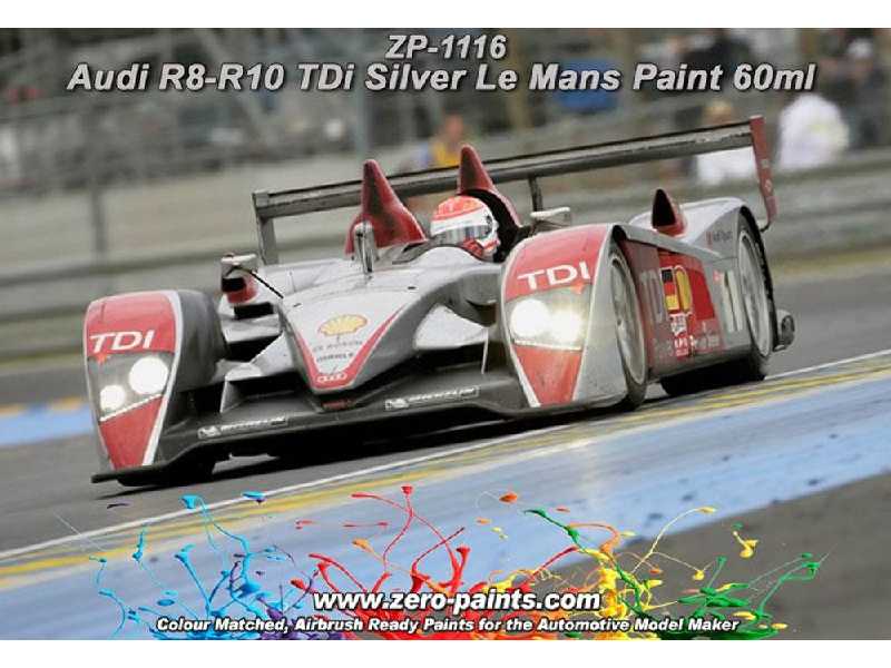 1116 - Audi R8-r10 Tdi Silver Le Mans Paint - zdjęcie 1 1116 - Audi R8-r10 Tdi Silver Le Mans Paint - zdjęcie 1