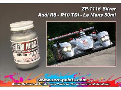 1116 - Audi R8-r10 Tdi Silver Le Mans Paint - zdjęcie 4