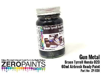 1138 - Gun Metal Paint For Braun Tyrrell Honda 020 - zdjęcie 1