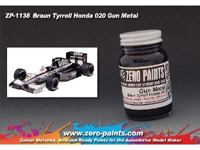1138 - Gun Metal Paint For Braun Tyrrell Honda 020 - zdjęcie 2