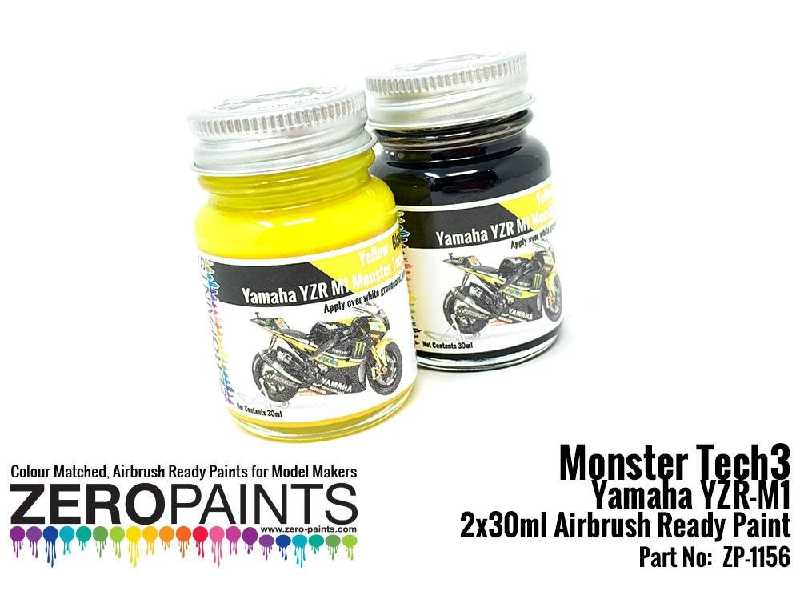 1156 - Monster Tech3 Yamaha Yzr-m1 Paint Set - zdjęcie 1 1156 - Monster Tech3 Yamaha Yzr-m1 Paint Set - zdjęcie 1