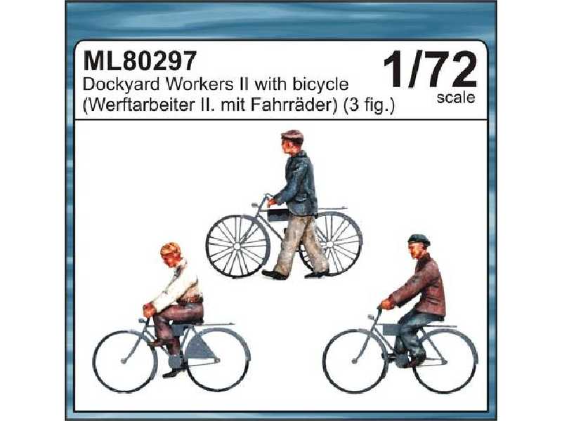 Dockyard Workers II w/bicycle 3 fig. - zdjęcie 1