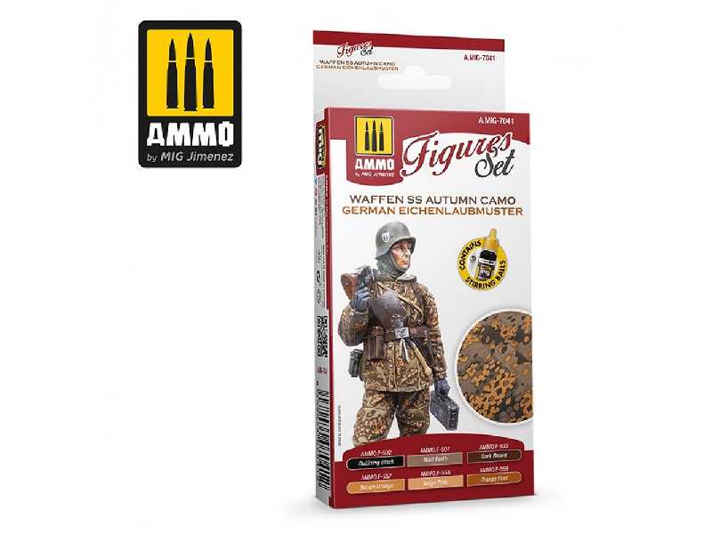 A.Mig 7041 Waffen Ss Autumn Camo. German Einchenlaubmuster Set - zdjęcie 1 A.Mig 7041 Waffen Ss Autumn Camo. German Einchenlaubmuster Set - zdjęcie 1