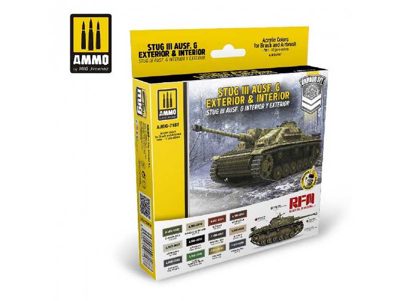 A.Mig 7187 Stug Iii Ausf. G Exterior & Interior Set - zdjęcie 1 A.Mig 7187 Stug Iii Ausf. G Exterior & Interior Set - zdjęcie 1