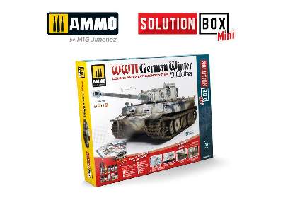 A.Mig 7901 Solution Box Mini - How To Paint Wwii German Winter Vehicles - zdjęcie 1