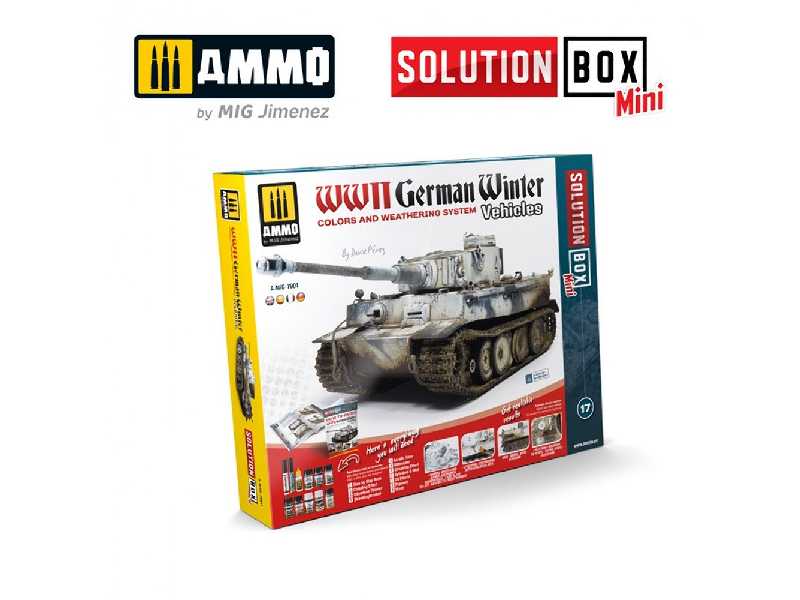 A.Mig 7901 Solution Box Mini - How To Paint Wwii German Winter Vehicles - zdjęcie 1