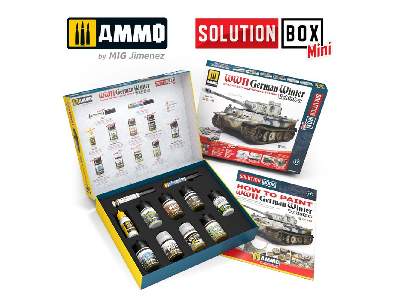 A.Mig 7901 Solution Box Mini - How To Paint Wwii German Winter Vehicles - zdjęcie 5
