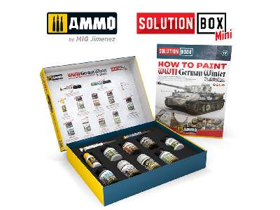 A.Mig 7901 Solution Box Mini - How To Paint Wwii German Winter Vehicles - zdjęcie 6