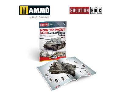 A.Mig 7901 Solution Box Mini - How To Paint Wwii German Winter Vehicles - zdjęcie 8