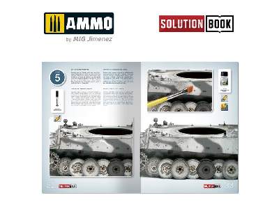 A.Mig 7901 Solution Box Mini - How To Paint Wwii German Winter Vehicles - zdjęcie 10