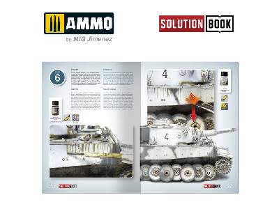 A.Mig 7901 Solution Box Mini - How To Paint Wwii German Winter Vehicles - zdjęcie 11
