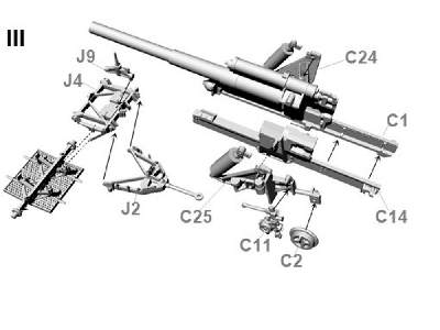 Niemiecka ciężka haubica polowa 150 mm sFH 18 do trakcji mechanicznej - zdjęcie 4