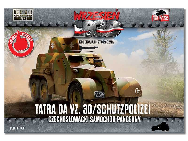 Czechosłowacki samochód pancerny Tatra OA vz. 30/Schutzpolizei - zdjęcie 1 Czechosłowacki samochód pancerny Tatra OA vz. 30/Schutzpolizei - zdjęcie 1