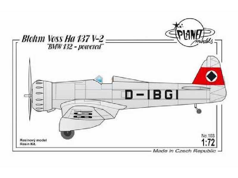  Blohm Voss Ha 137V-2 BMW132 powered - żywica - zdjęcie 1