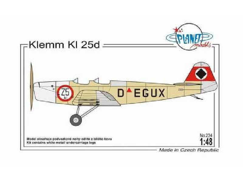 Klemm Kl25D - żywica - zdjęcie 1 Klemm Kl25D - żywica - zdjęcie 1