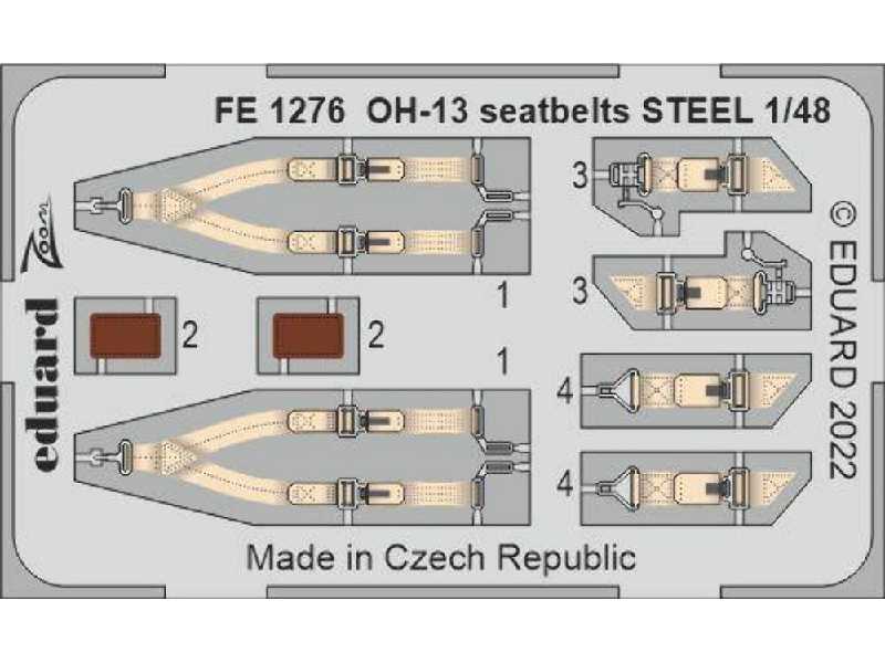 OH-13 seatbelts STEEL 1/48 - ITALERI - zdjęcie 1 OH-13 seatbelts STEEL 1/48 - ITALERI - zdjęcie 1