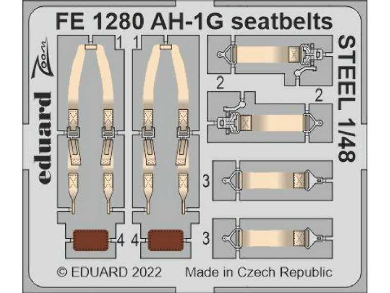 AH-1G seatbelts STEEL 1/48 - SPECIAL HOBBY - zdjęcie 1