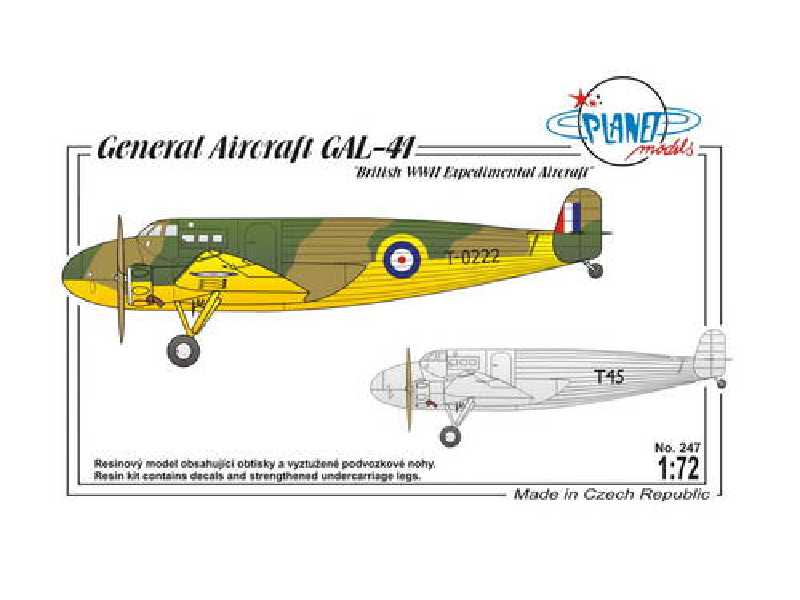 General Aircraft GAL-41 - żywica - zdjęcie 1 General Aircraft GAL-41 - żywica - zdjęcie 1