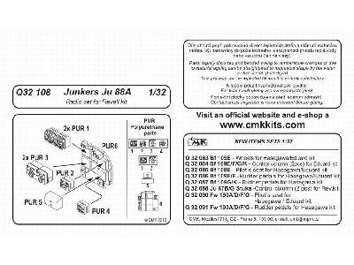 Junkers Ju 88A  Radio set for Revell kit 1/32 - zdjęcie 2