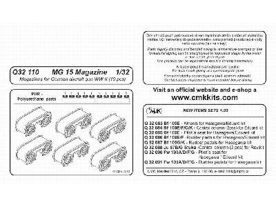 MG 15 Magazines for WW II Germ. Guns (10 pcs) 1/3 - zdjęcie 2